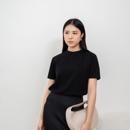 AIJO | Kaos Cewek Polos Lembut 24s Basic Cotton Halus