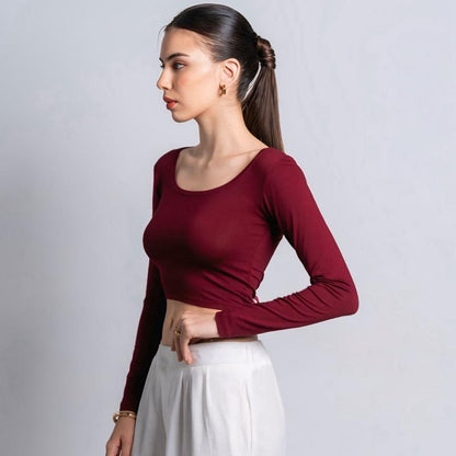 Joyce by AIJO - Cleo Longsleeve Crop Top