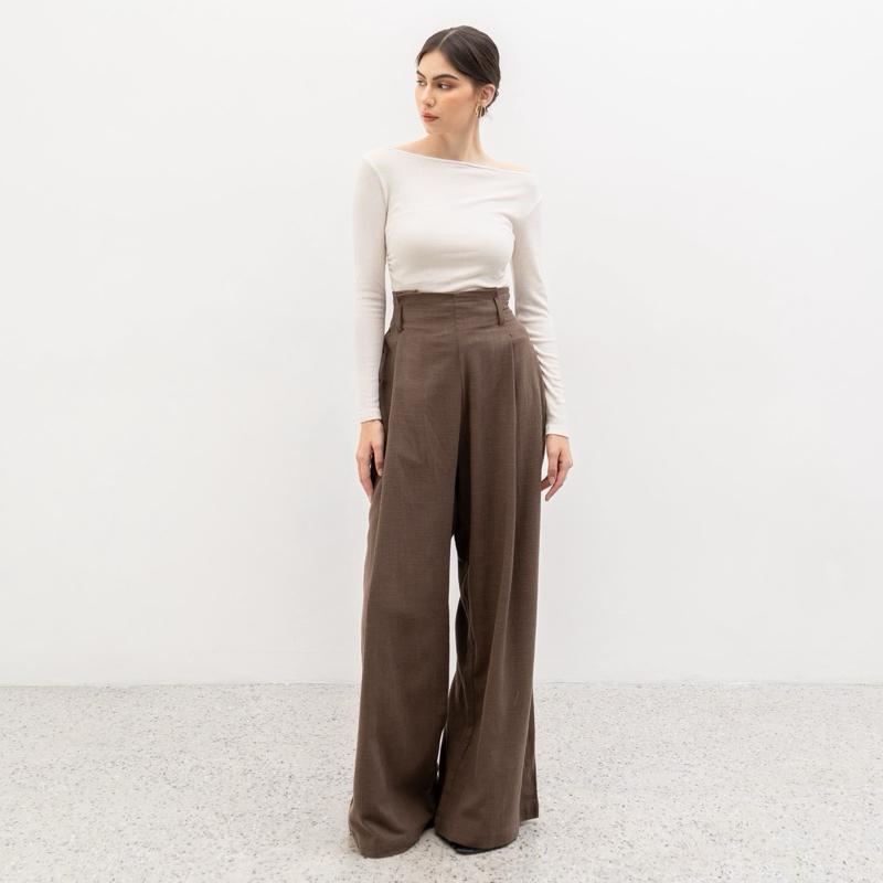 joyce by aijo - caterine linen cullote