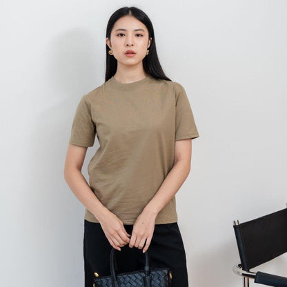 AIJO | Kaos Cewek Polos Lembut 24s Basic Cotton Halus