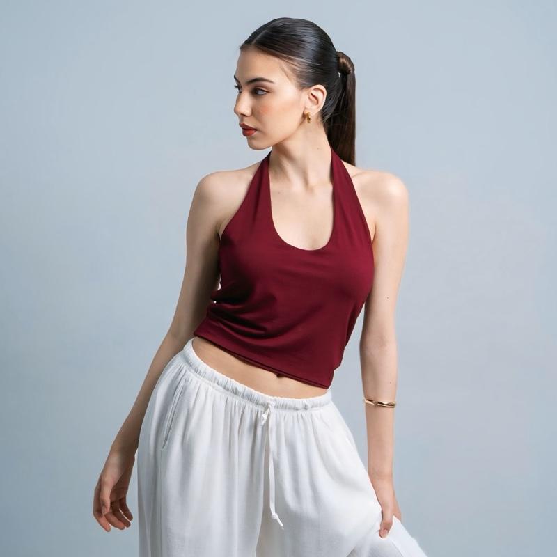 joyce by aijo - kay halter neck tank