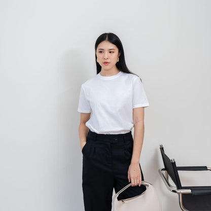 AIJO | Kaos Cewek Polos Lembut 24s Basic Cotton Halus