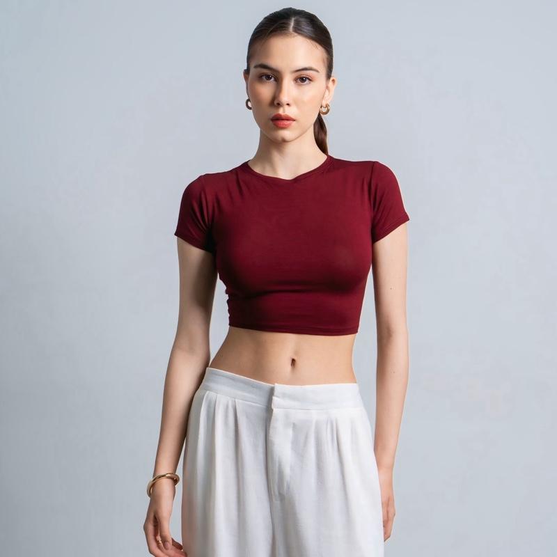 joyce by aijo - vio oneck crop top