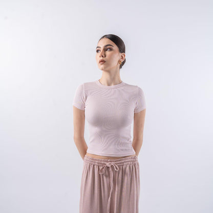 Joyce by AIJO - Hailee Oneck Top Rib Katun