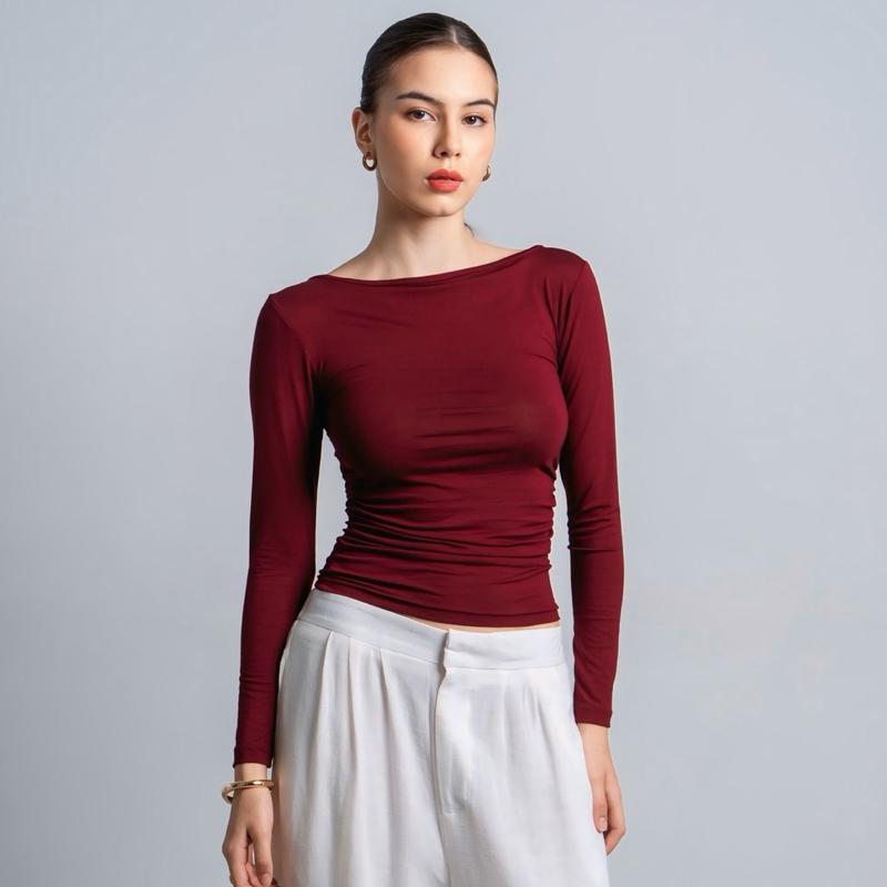 joyce by aijo - freya longsleeve kerut top