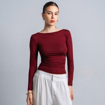 Joyce by AIJO - Freya Longsleeve Kerut Top
