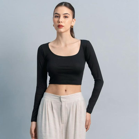 Joyce by AIJO - Cleo Longsleeve Crop Top