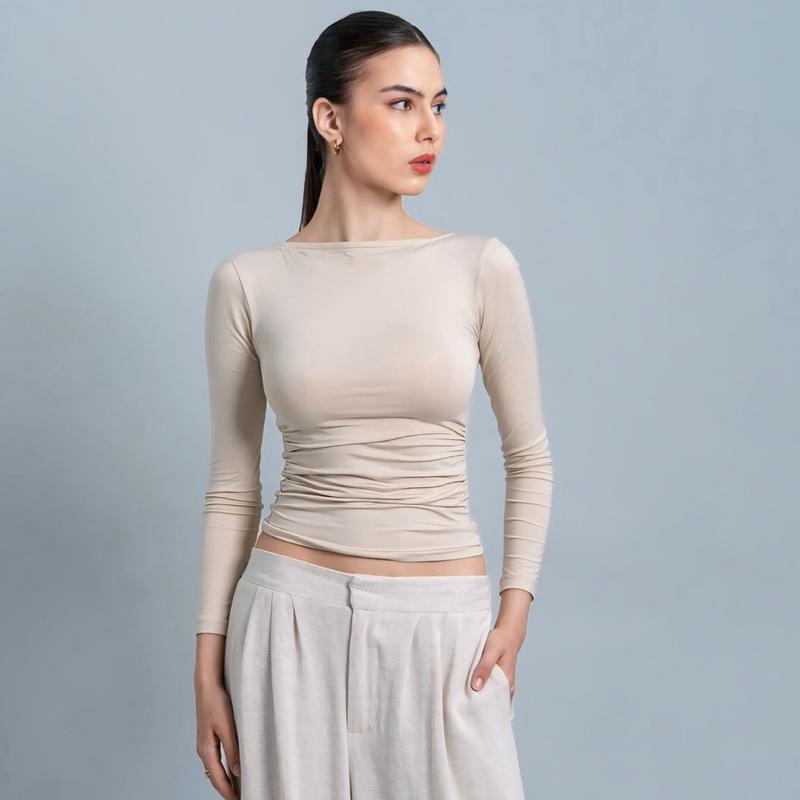 joyce by aijo - freya longsleeve kerut top