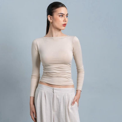 Joyce by AIJO - Freya Longsleeve Kerut Top