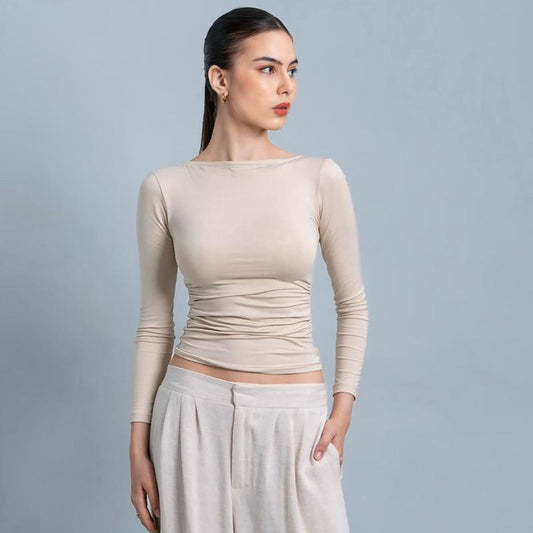 Joyce by AIJO - Freya Longsleeve Kerut Top