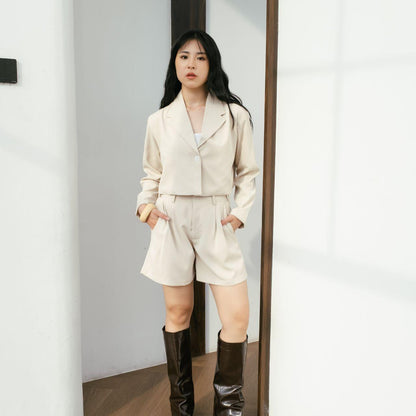 AIJO | Fedora Blazer Top