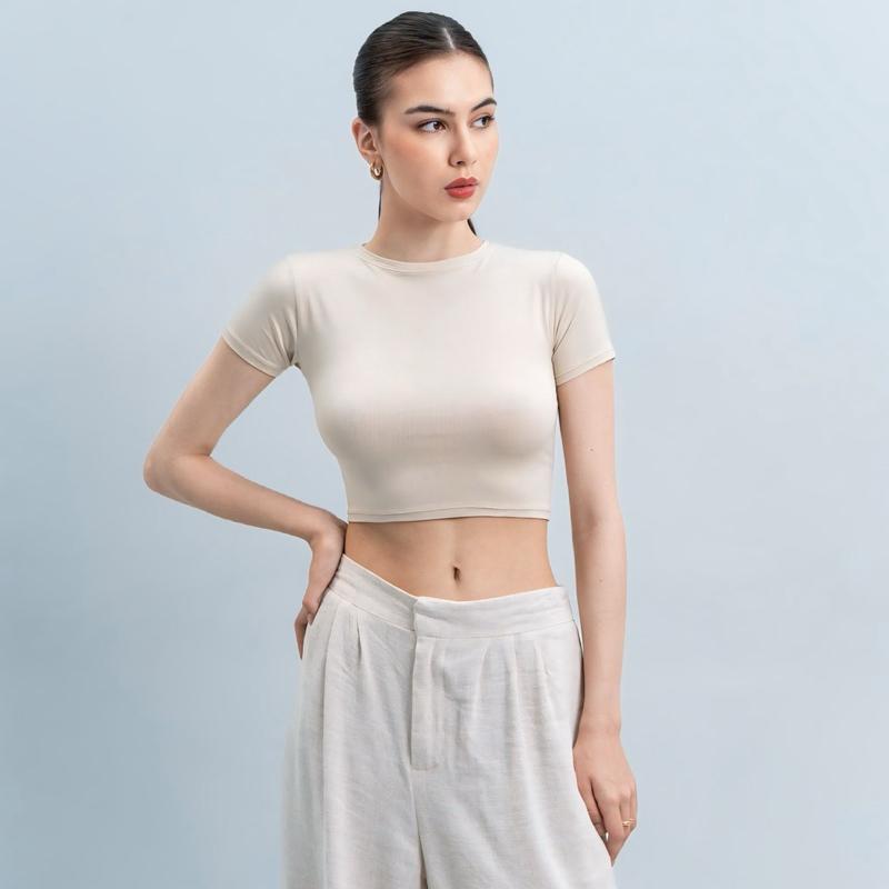 joyce by aijo - vio oneck crop top