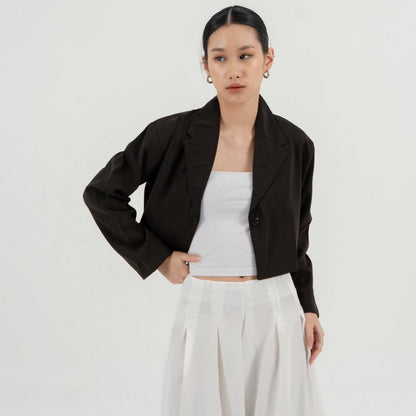 AIJO | Fedora Blazer Top