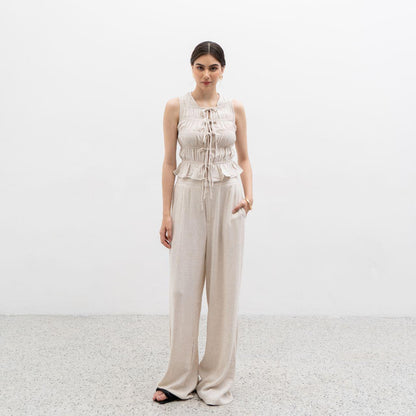 Joyce by AIJO - Kim Vest Linen Top