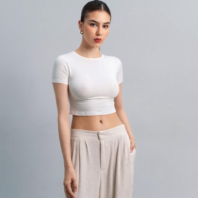 joyce by aijo - vio oneck crop top