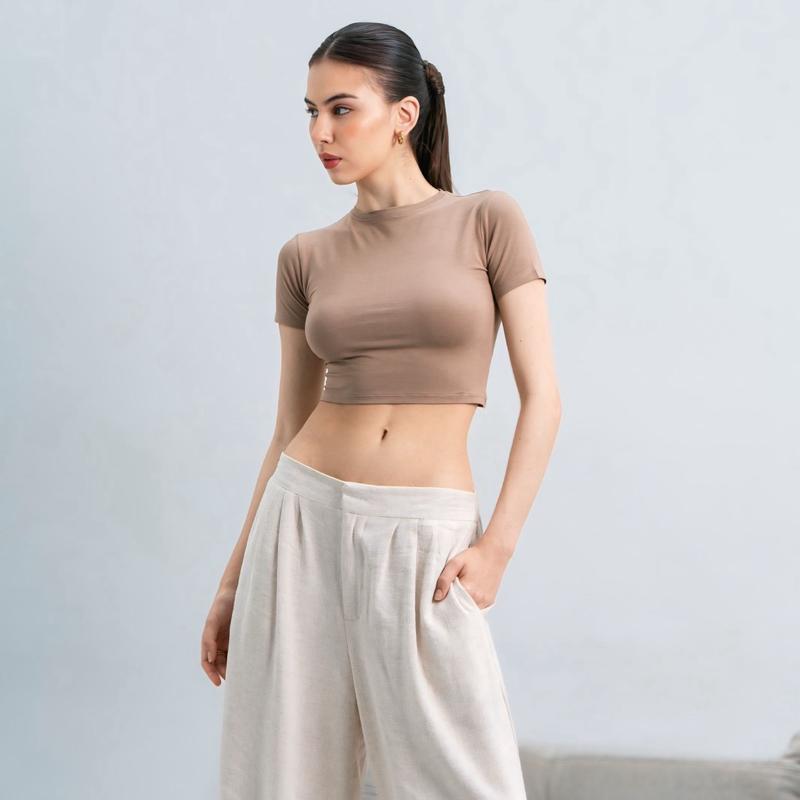 joyce by aijo - vio oneck crop top