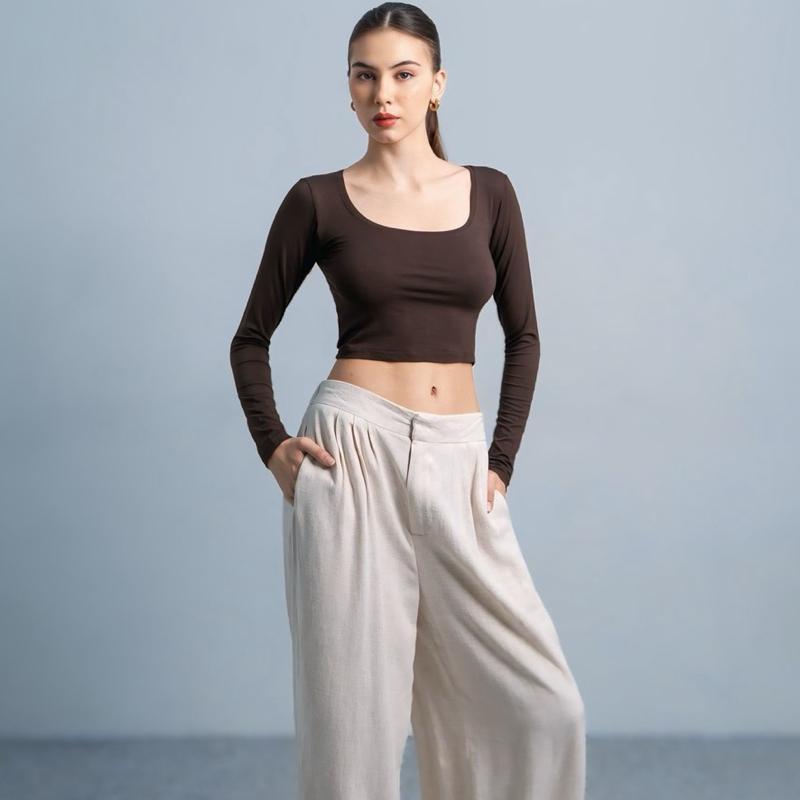 joyce by aijo - cleo longsleeve crop top