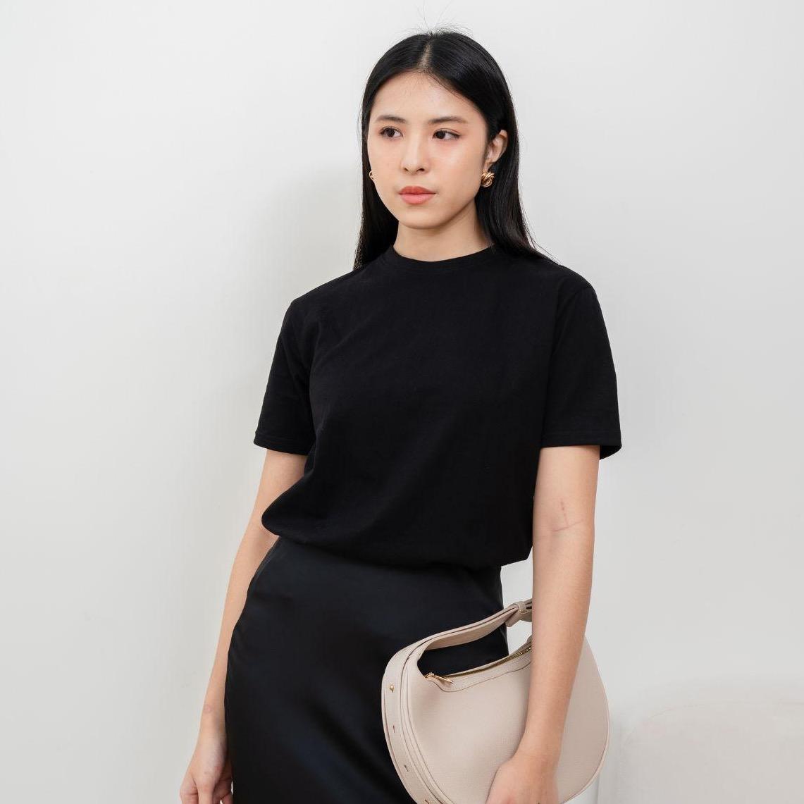 aijo | kaos cewek polos lembut 24s basic cotton halus