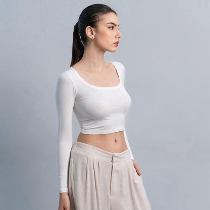 Joyce by AIJO - Cleo Longsleeve Crop Top