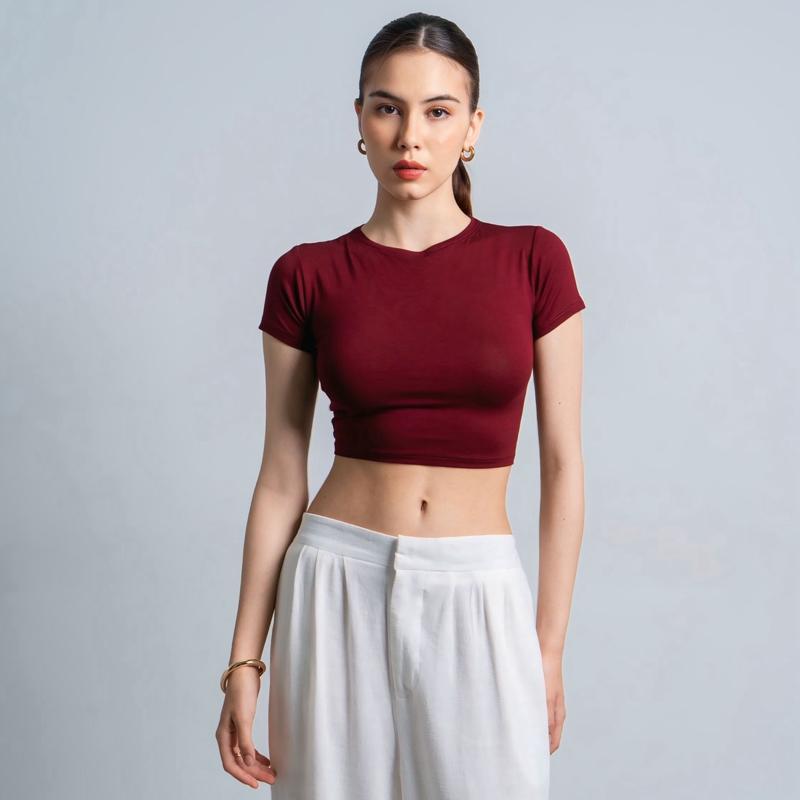 joyce by aijo - vio oneck crop top