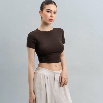 Joyce by AIJO - Vio Oneck Crop Top