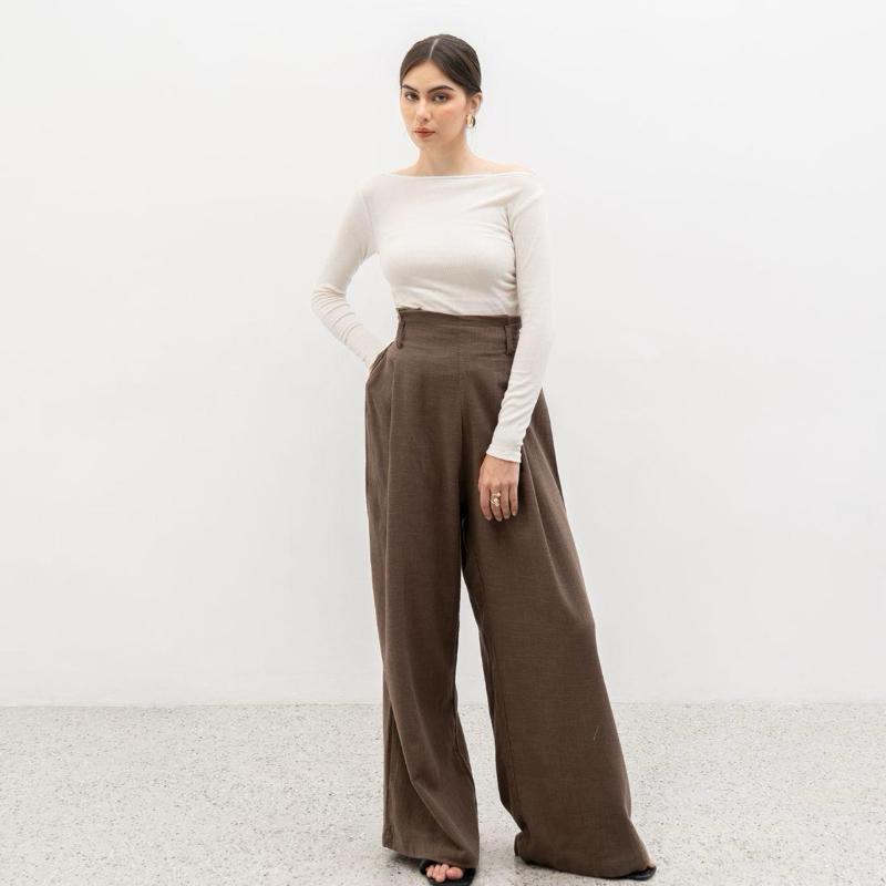 joyce by aijo - caterine linen cullote