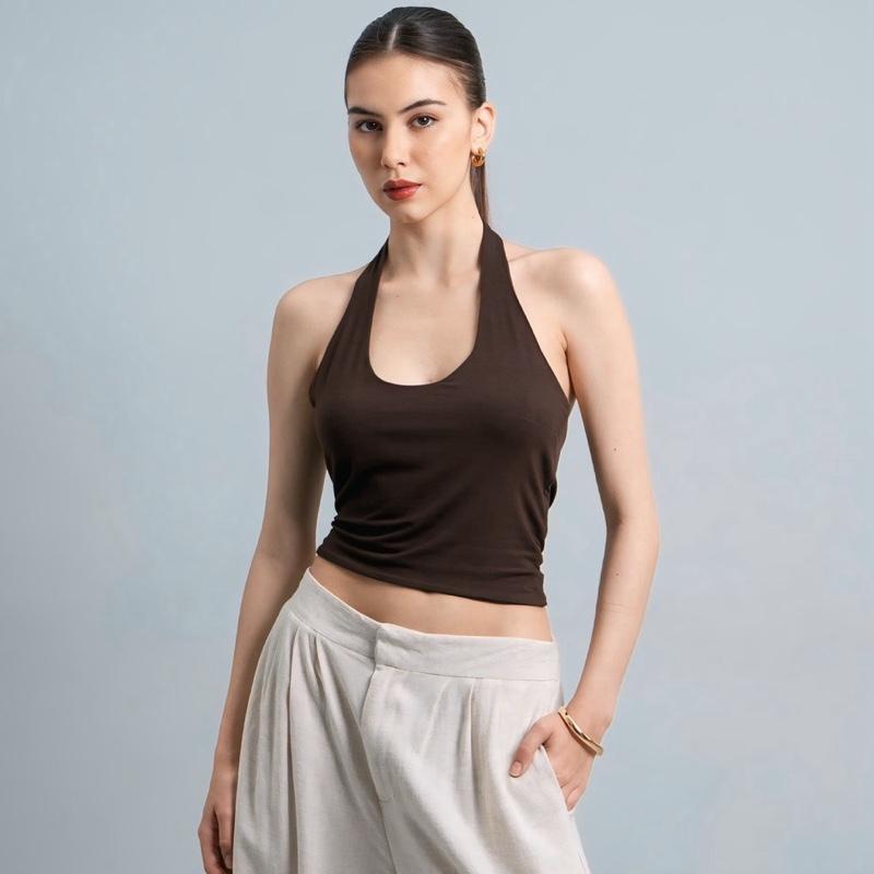 joyce by aijo - kay halter neck tank