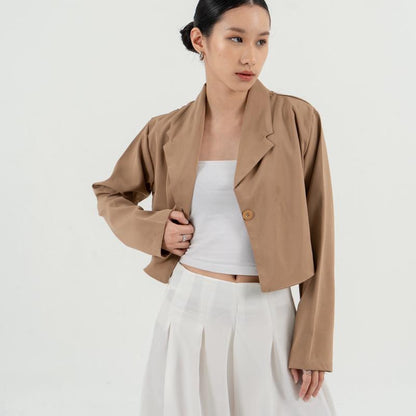 AIJO | Fedora Blazer Top