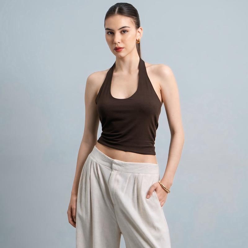 joyce by aijo - kay halter neck tank