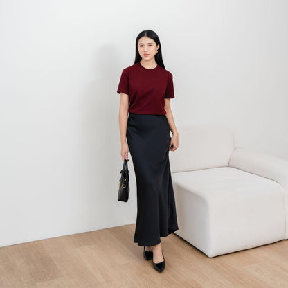 AIJO | Kaos Cewek Polos Lembut 24s Basic Cotton Halus