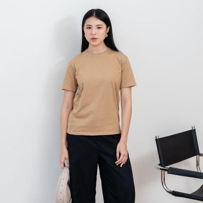 AIJO | Kaos Cewek Polos Lembut 24s Basic Cotton Halus