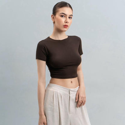 Joyce by AIJO - Vio Oneck Crop Top