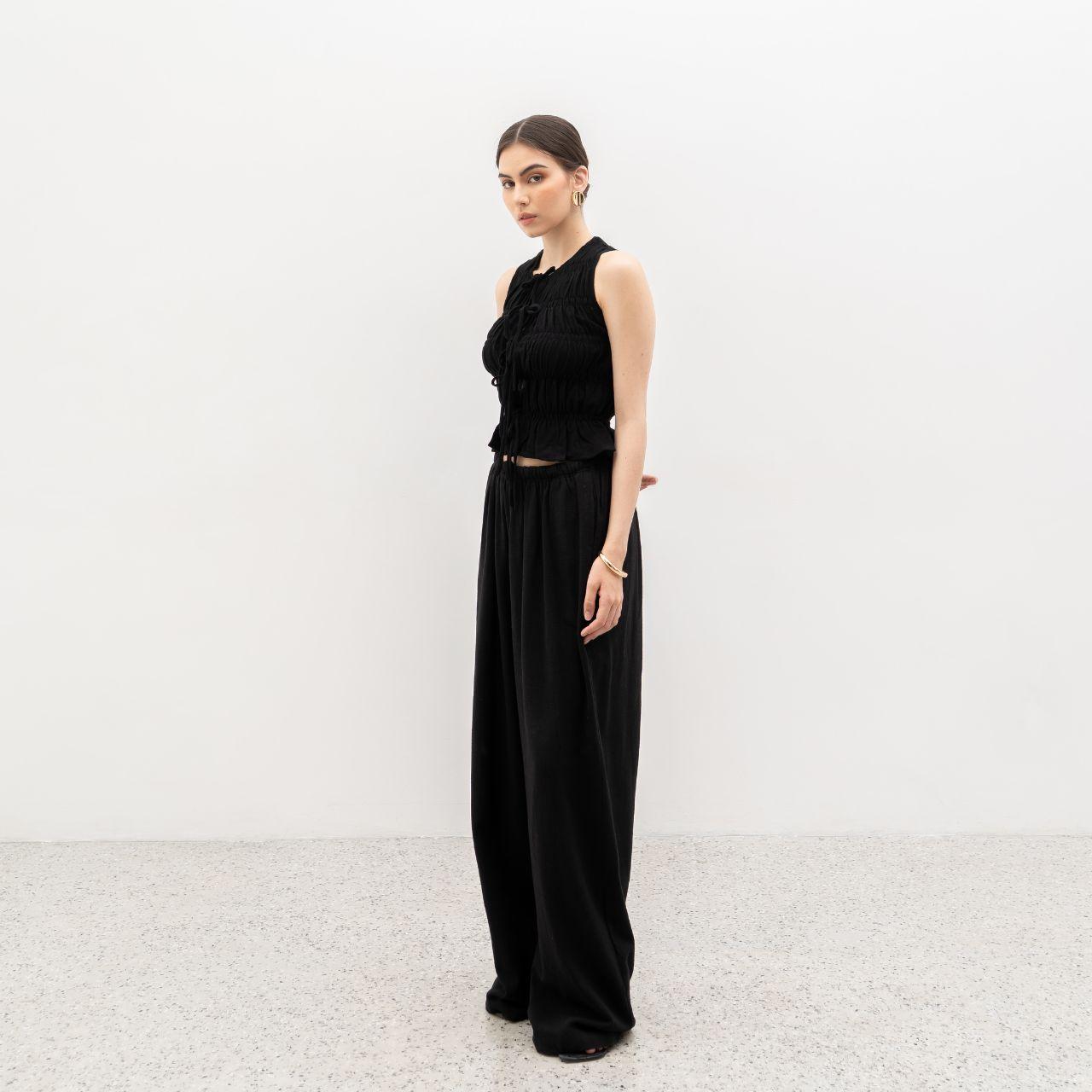 joyce by aijo - kim vest linen top