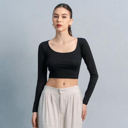 Joyce by AIJO - Cleo Longsleeve Crop Top