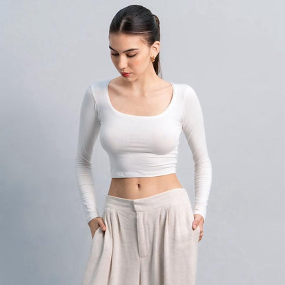 Joyce by AIJO - Cleo Longsleeve Crop Top