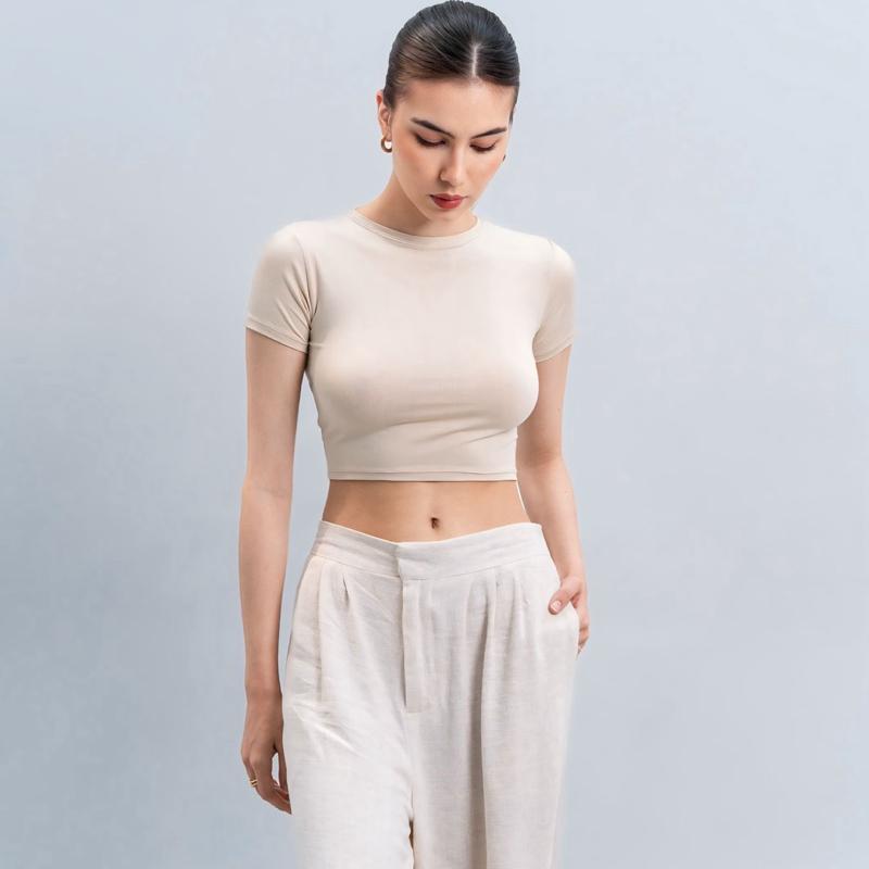 joyce by aijo - vio oneck crop top