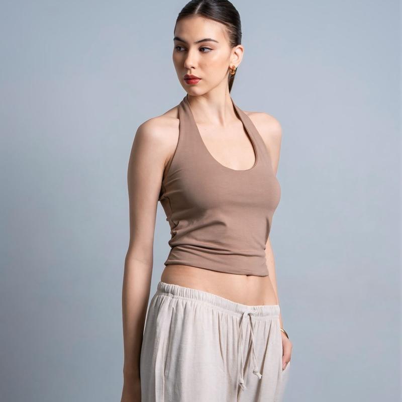 joyce by aijo - kay halter neck tank