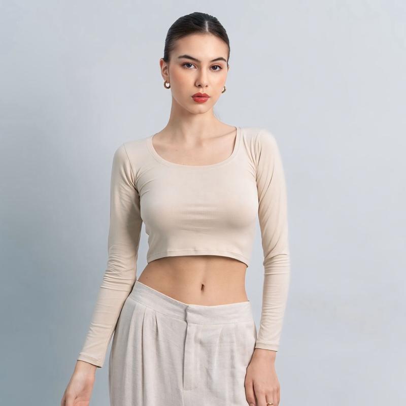 joyce by aijo - cleo longsleeve crop top