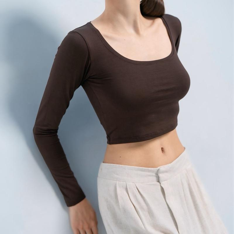 joyce by aijo - cleo longsleeve crop top