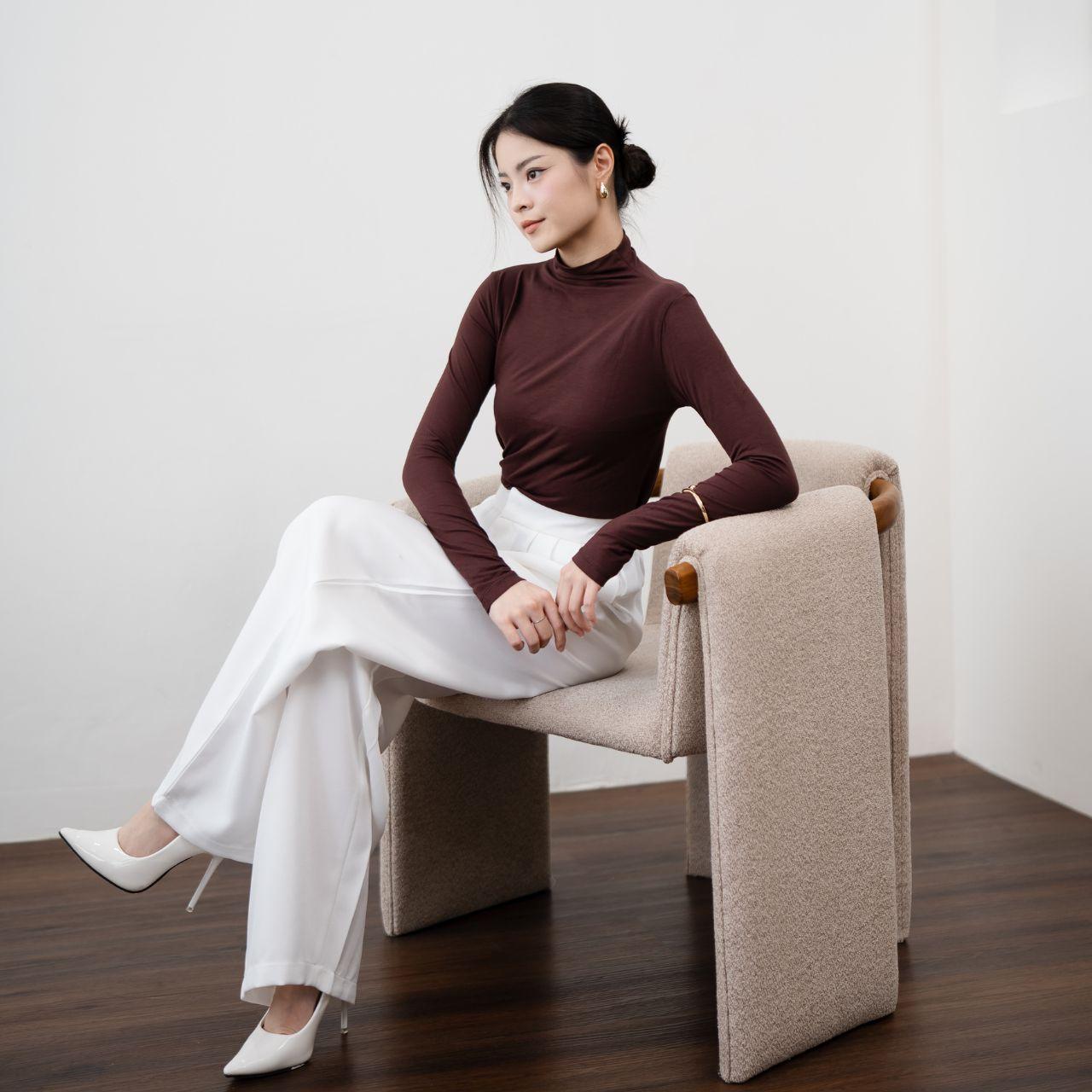 joyce by aijo - amoy turtle neck longsleeve top