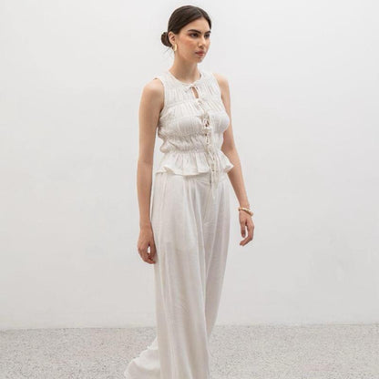 Joyce by AIJO - Kim Vest Linen Top