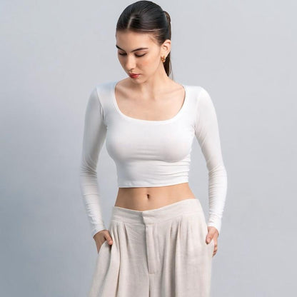 Joyce by AIJO - Cleo Longsleeve Crop Top
