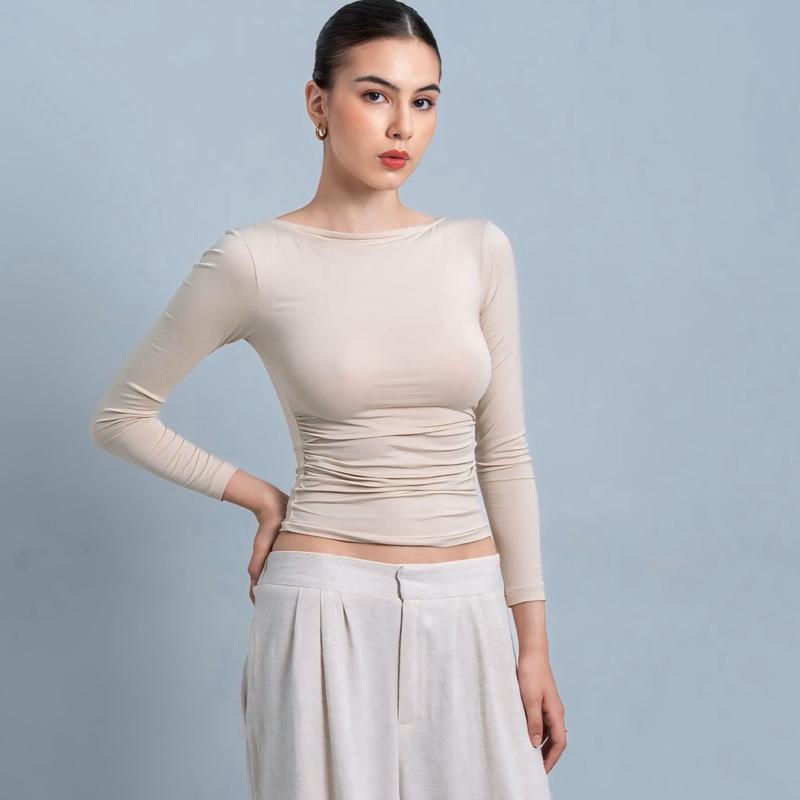 joyce by aijo - freya longsleeve kerut top