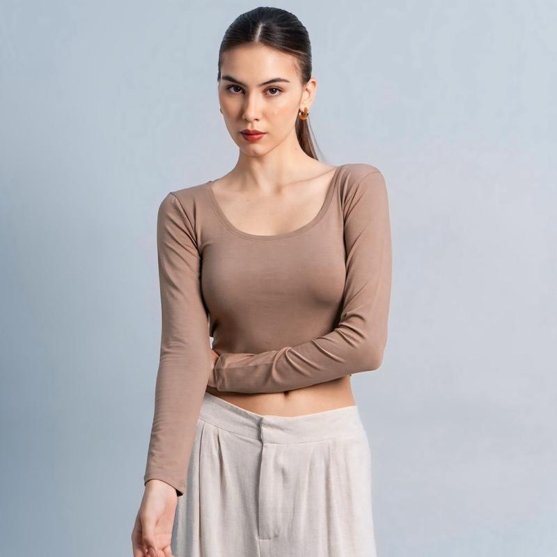 joyce by aijo - cleo longsleeve crop top